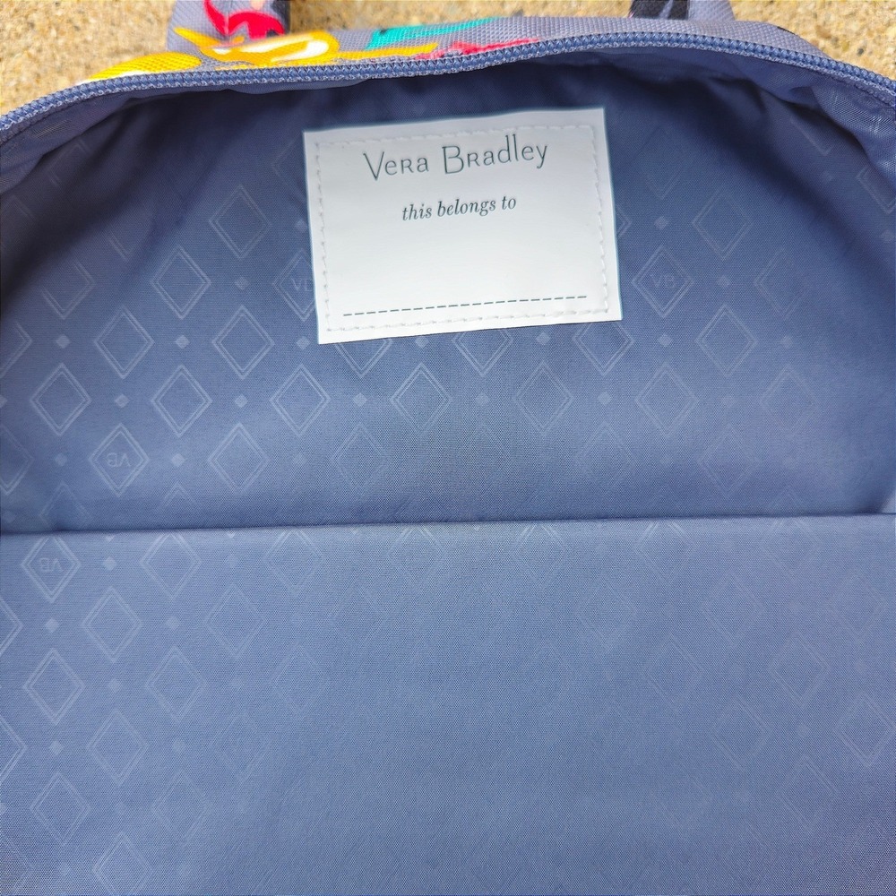 Vera Bradley Lighten Up Essential Backpack Coastal‎ Paradise Floral NWT - Picture 6 of 6
